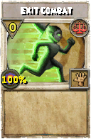 Wizard101 Balance spell card: Exit Combat, Spell ID 9416