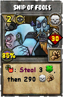 Wizard101 Death spell card: Ship of Fools, Spell ID 9460