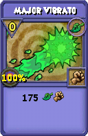 Wizard101 Life spell card: Major Vibrato, Spell ID 9471
