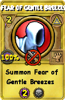 Wizard101 Myth spell card: Fear of Gentle Breezes, Spell ID 9504