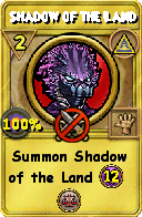 Wizard101 Myth spell card: Shadow of the Land, Spell ID 9505