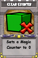 Wizard101 School 16 spell card: Clear Counter, Spell ID 9539