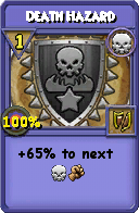 Wizard101 Death spell card: Death Hazard, Spell ID 9551