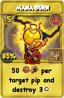 Wizard101 Balance spell card: Mana Burn, Spell ID 9570
