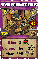 Wizard101 Storm spell card: Revolutionary Strike, Spell ID 9579