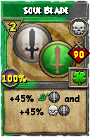 Wizard101 Death spell card: Soul Blade, Spell ID 9586