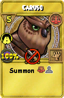 Wizard101 Balance spell card: Caruso, Spell ID 9600