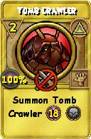 Wizard101 Myth spell card: Tomb Crawler, Spell ID 9648
