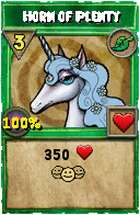 Wizard101 Life spell card: Horn of Plenty, Spell ID 9665