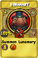 Wizard101 Myth spell card: Lunamary, Spell ID 9673