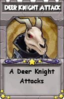 Wizard101 School 16 spell card: Deer Knight Attack, Spell ID 9692
