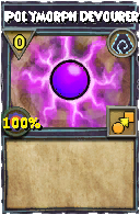Wizard101 Shadow spell card: Polymorph Devourer, Spell ID 9700