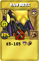 Wizard101 Storm spell card: Rain Beetle, Spell ID 9717