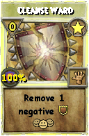 Wizard101 Star spell card: Cleanse Ward, Spell ID 9727