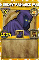 Wizard101 Sun spell card: Cloaked Enemy Variable Ward Spell, Spell ID 9731