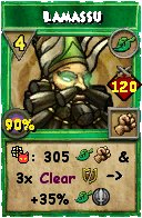 Wizard101 Life spell card: Lamassu, Spell ID 9739