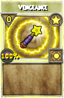 Wizard101 Star spell card: Vengeance, Spell ID 9756