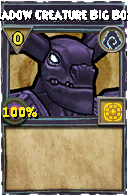 Wizard101 Shadow spell card: Shadow Creature Big Bomb, Spell ID 9760
