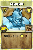 Wizard101 Star spell card: Colossus, Spell ID 9782
