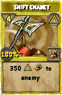 Wizard101 Myth spell card: Shift Chaney, Spell ID 9787