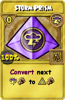 Wizard101 Storm spell card: Storm Prism, Spell ID 9812