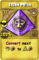 Wizard101 Storm spell card: Storm Prism, Spell ID 9827