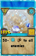 Wizard101 Ice spell card: HG_RPG_MobIce_Spell_01, Spell ID 9832