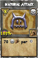 Wizard101 Death spell card: Natural Attack, Spell ID 9838