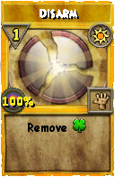 Wizard101 Sun spell card: Disarm, Spell ID 9889
