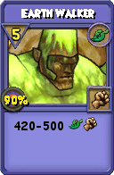 Wizard101 Life spell card: Earth Walker, Spell ID 9891