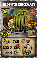 Wizard101 Balance spell card: Eldritch Checkmate, Spell ID 9892