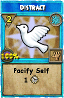 Wizard101 Ice spell card: Distract, Spell ID 9919
