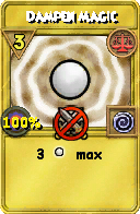 Wizard101 Balance spell card: Dampen Magic, Spell ID 9936