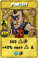 Wizard101 Myth spell card: Punklops, Spell ID 9960