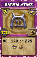 Wizard101 Storm spell card: Natural Attack, Spell ID 9983