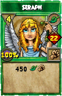 Wizard101 Life spell card: Seraph, Spell ID 9985