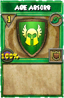 Wizard101 Life spell card: AOE Absorb, Spell ID 9854