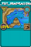 Wizard101 Ice spell card: BG_Test_RemoveAllCharms, Spell ID 9152