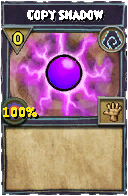 Wizard101 Shadow spell card: Copy Shadow, Spell ID 9000