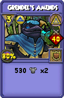 Wizard101 Myth spell card: Grendel's Amends, Spell ID 9878