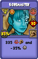 Wizard101 Balance spell card: Loremaster, Spell ID 9268