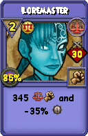 Wizard101 Balance spell card: Loremaster, Spell ID 9269