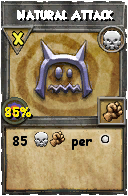 Wizard101 Death spell card: Natural Attack, Spell ID 9707