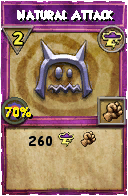 Wizard101 Storm spell card: Natural Attack, Spell ID 9252