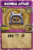 Wizard101 Storm spell card: Natural Attack, Spell ID 9018