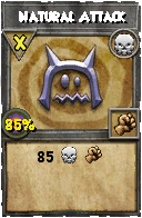 Wizard101 Death spell card: Natural Attack, Spell ID 9474