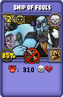 Wizard101 Death spell card: Ship of Fools, Spell ID 9934