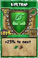 Wizard101 Life spell card: Life Trap, Spell ID 10014