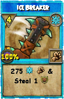 Wizard101 Ice spell card: Ice Breaker, Spell ID 10021