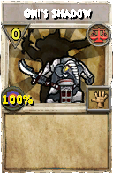Wizard101 Balance spell card: Oni's Shadow, Spell ID 10025